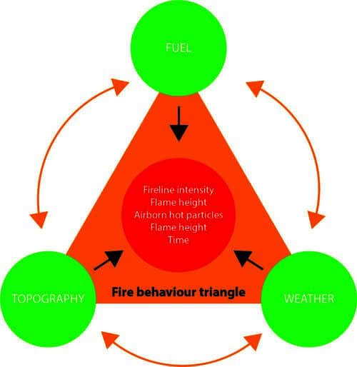 Fire behaviour triangle